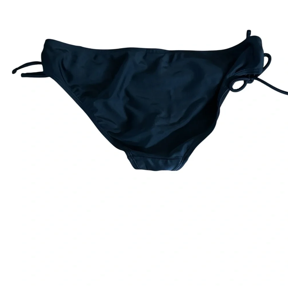 Tahiti Elegant Black Bikini Bottom with Side Ties - Picture 2 of 2
